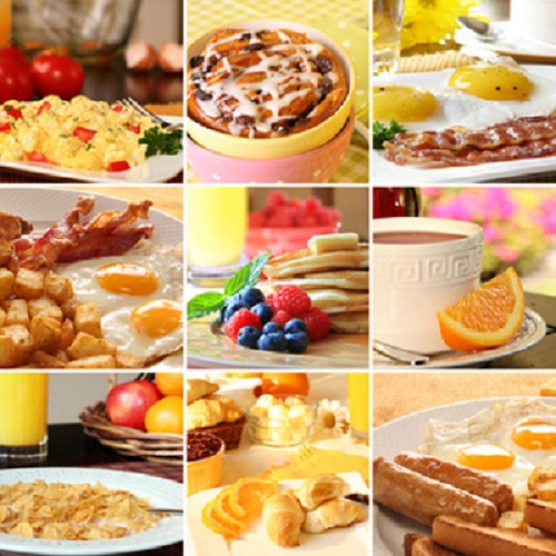 Picture of breakfast and brunch dishes such as quiche, french toast and omelets Picture of breakfast and brunch dishes such as quiche, french toast and omelets