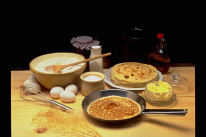 Preparations for making apple crepes