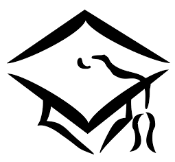 Drawn image of a graduation hat