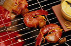 grilled shrimp on a skewer