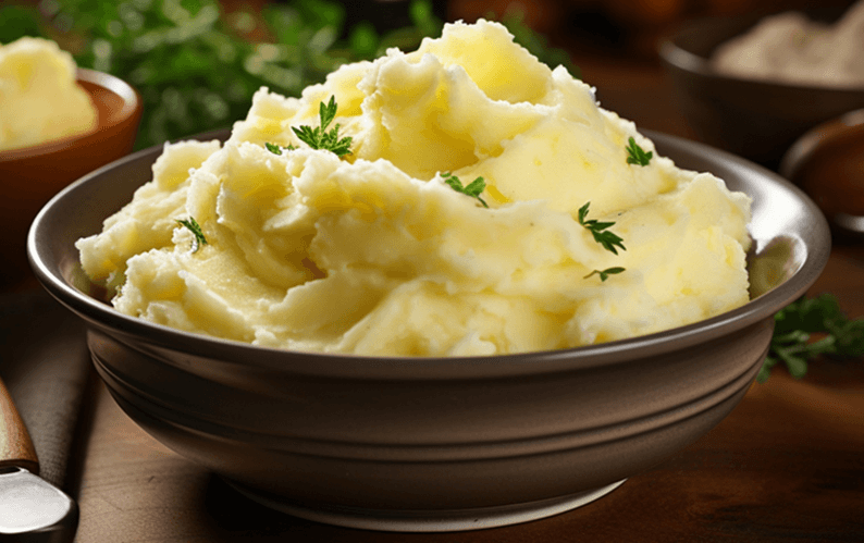 Bowl of mashed potatoes