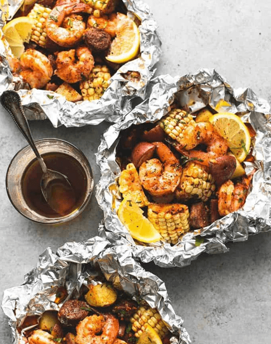 Grilled Seafood Packetts